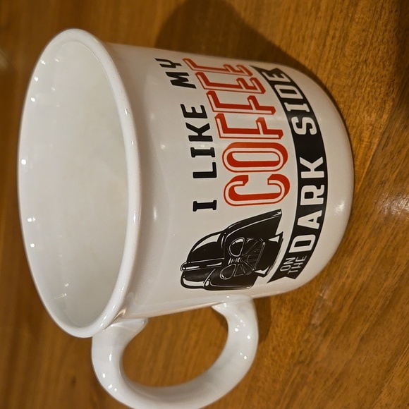 Star Wars Darth Vader I like my coffee on the dark side white black red mug - Picture 5 of 11